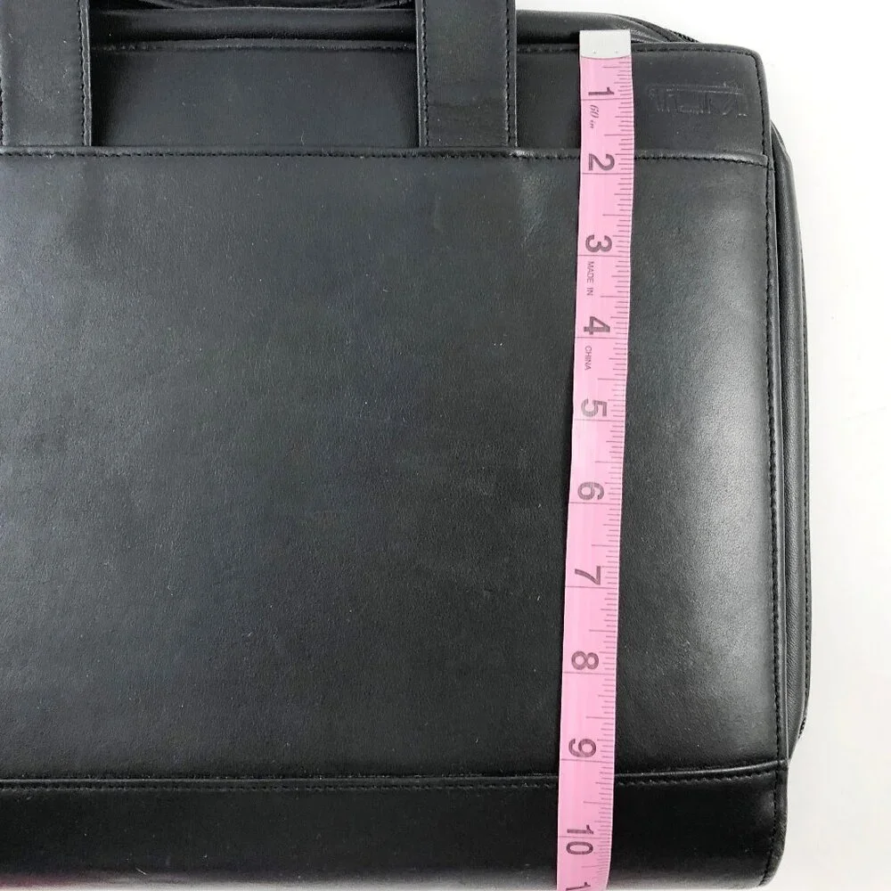TUMI Black Leather Documents Case